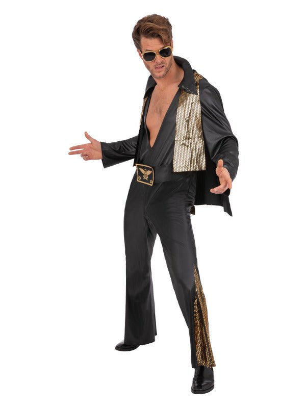 Elvis Black Jumpsuit - Adult Weekender