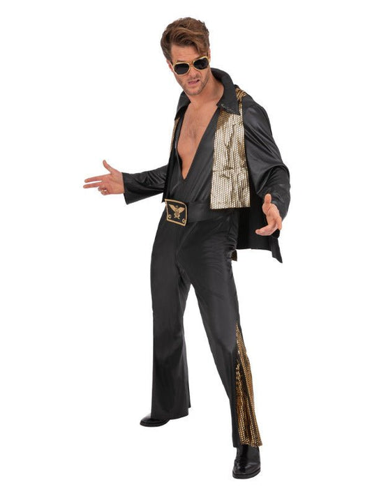 Elvis Black Jumpsuit - Adult Weekender