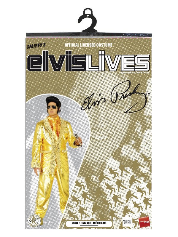 Elvis Costume, Gold - Adult Weekender