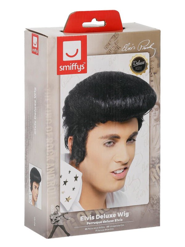 Elvis Deluxe Wig, Black - Adult Weekender