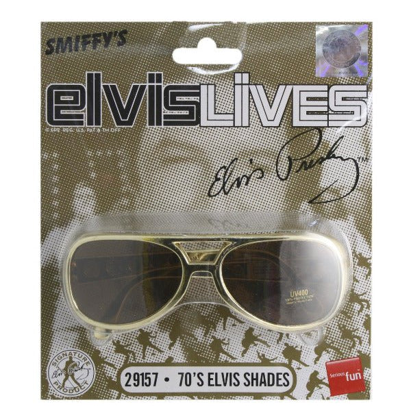 Elvis Shades, Gold - Adult Weekender