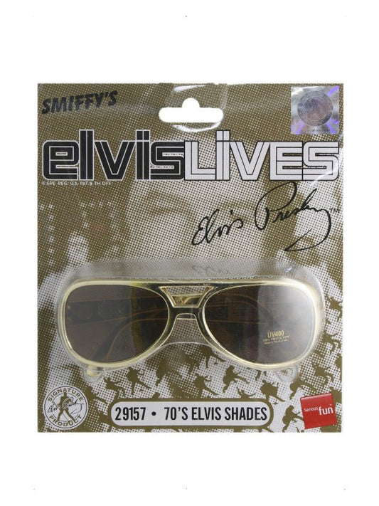 Elvis Shades, Gold - Adult Weekender