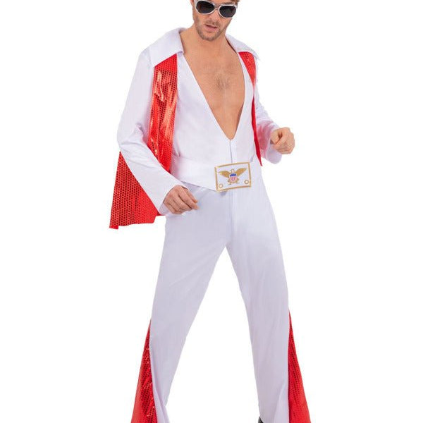 Elvis White Jumpsuit - Adult Weekender