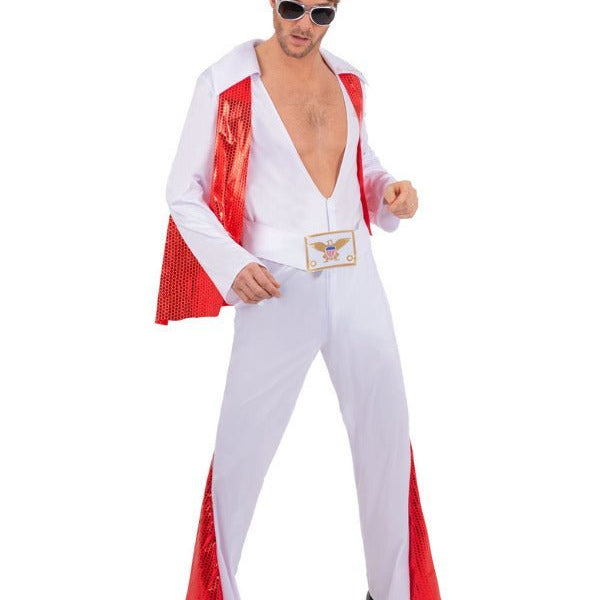 Elvis White Jumpsuit - Adult Weekender
