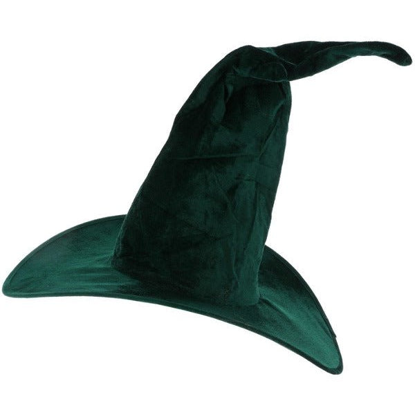 Emerald Green Velour Witch Hat - Adult Weekender
