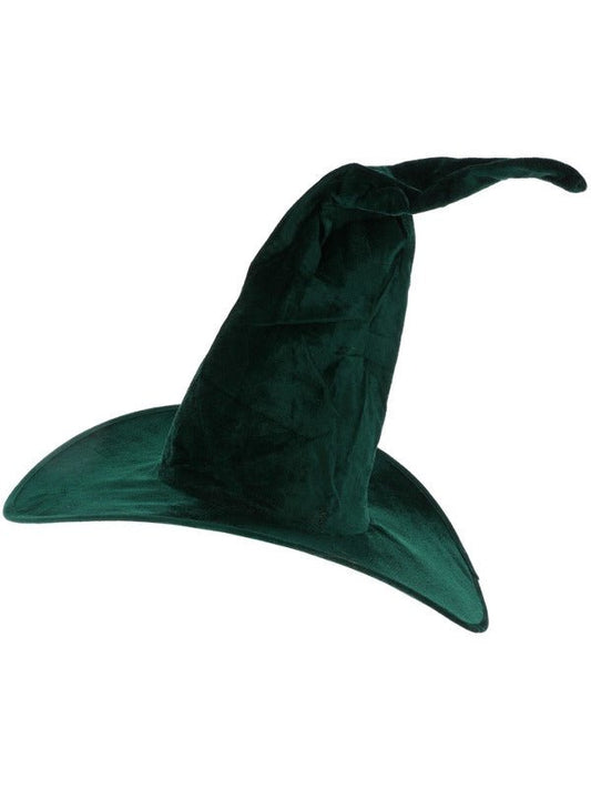 Emerald Green Velour Witch Hat - Adult Weekender