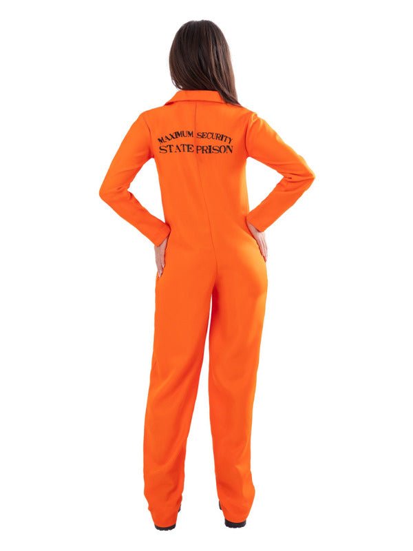Escaped Prisoner Costume, Orange - Adult Weekender