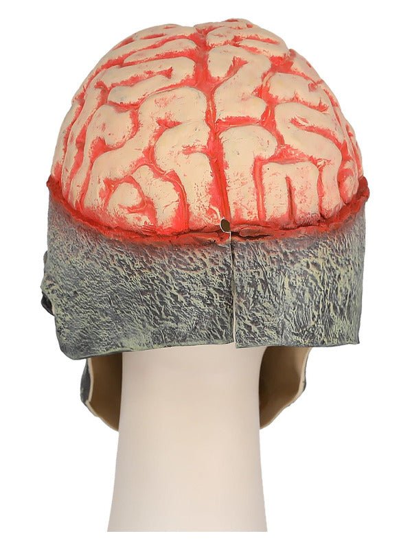 Exposed Brain Skull Latex Mask, with Moving Mouth - Adult Weekender