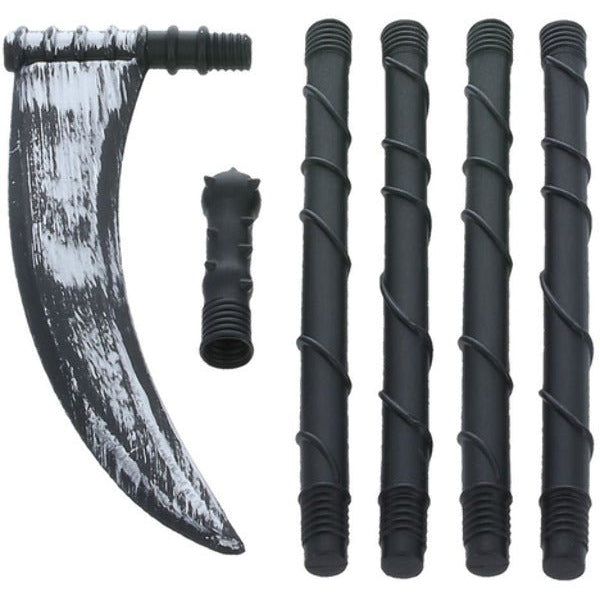 Extendable Grim Reaper Scythe, Black - Adult Weekender