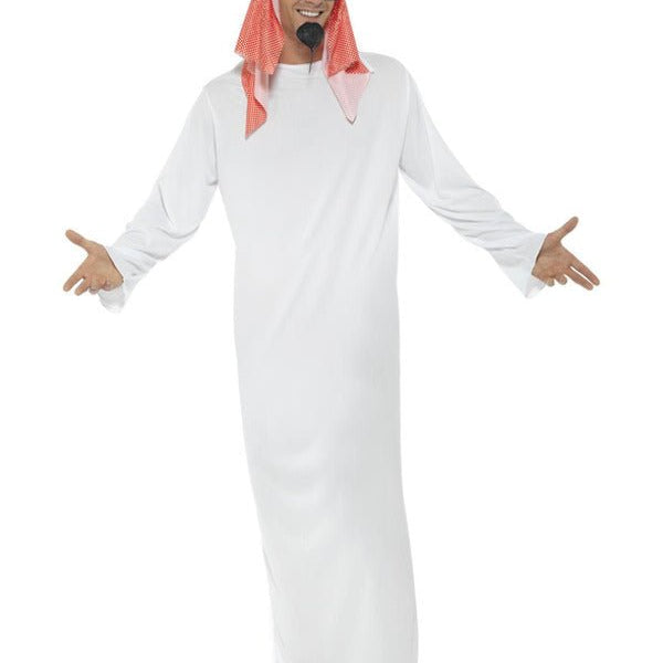 Fake Sheikh Costume, White - Adult Weekender