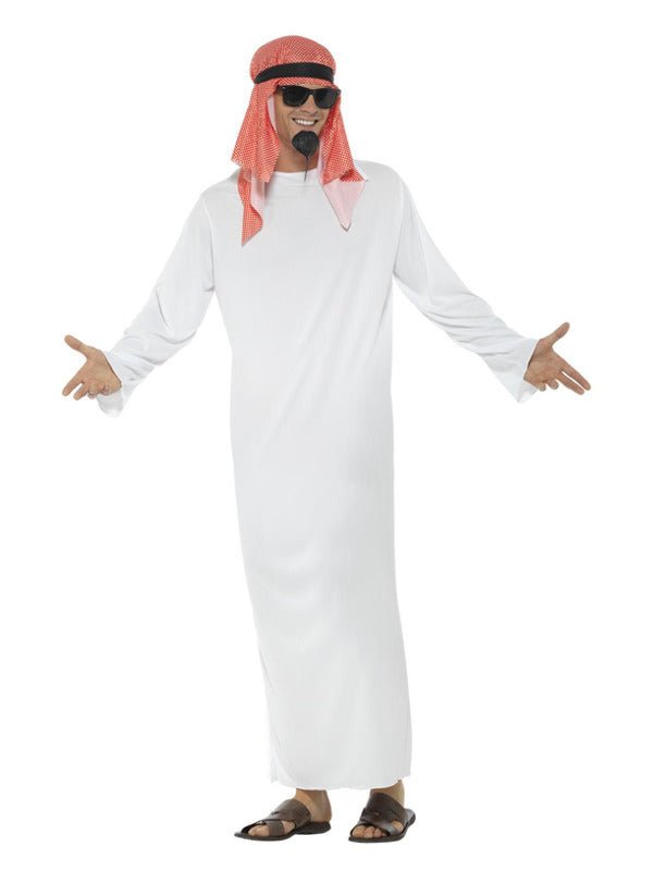 Fake Sheikh Costume, White - Adult Weekender