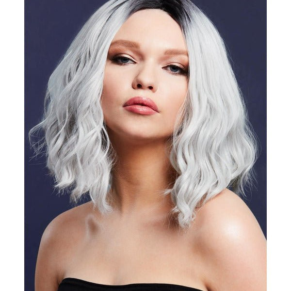 Fever Cara Wig, Two Toned Blend, Ice Silver - Adult Weekender