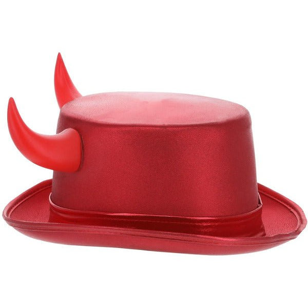 Fever Deluxe Red Devil Metallic Top Hat - Adult Weekender