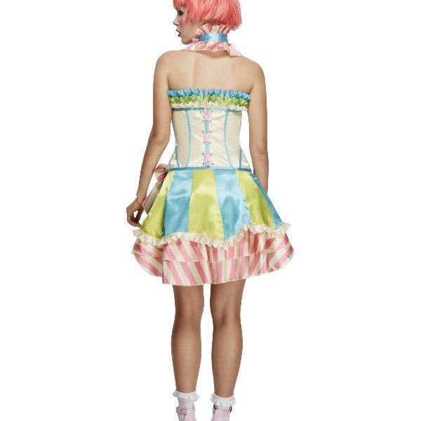 Fever Deluxe Vintage Clown Costume, White - Adult Weekender