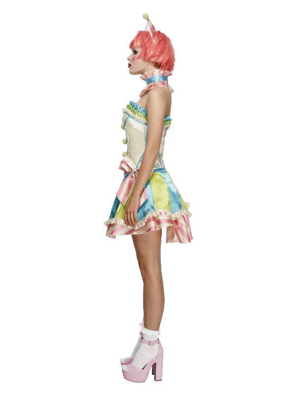 Fever Deluxe Vintage Clown Costume, White - Adult Weekender