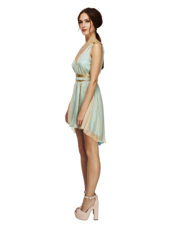 Fever Grecian Queen Costume, Blue - Adult Weekender