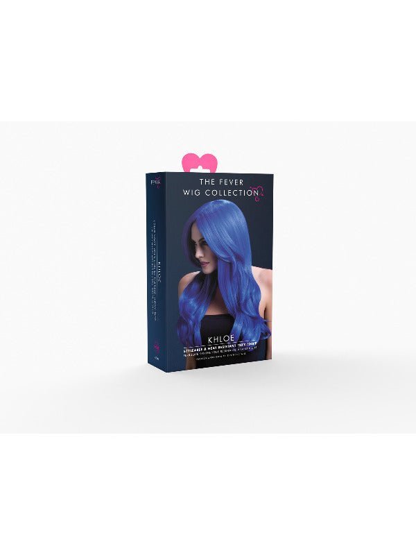 Fever Khloe Wig, Neon Blue - Adult Weekender