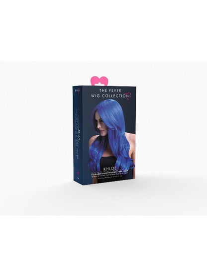 Fever Khloe Wig, Neon Blue - Adult Weekender