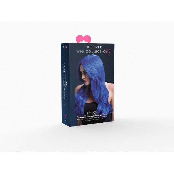 Fever Khloe Wig, Neon Blue - Adult Weekender