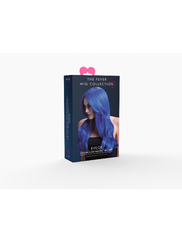 Fever Khloe Wig, Neon Blue - Adult Weekender