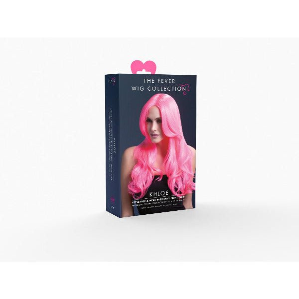 Fever Khloe Wig, Neon Pink - Adult Weekender