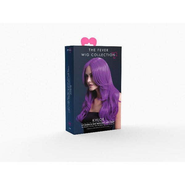 Fever Khloe Wig, Neon Purple - Adult Weekender