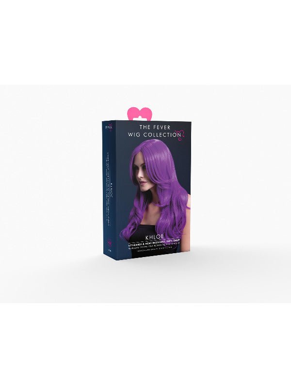 Fever Khloe Wig, Neon Purple - Adult Weekender