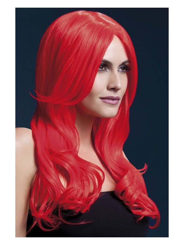 Fever Khloe Wig, Neon Red - Adult Weekender