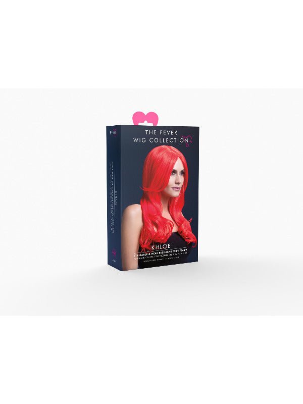 Fever Khloe Wig, Neon Red - Adult Weekender