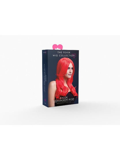 Fever Khloe Wig, Neon Red - Adult Weekender
