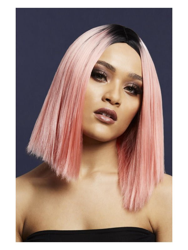 Fever Kylie Wig, Two Toned Blend, Coral Pink - Adult Weekender