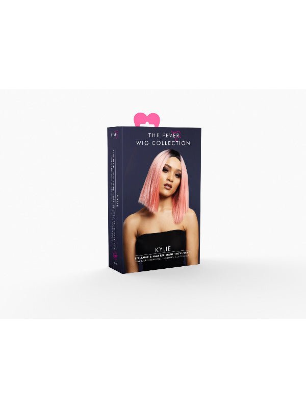 Fever Kylie Wig, Two Toned Blend, Coral Pink - Adult Weekender