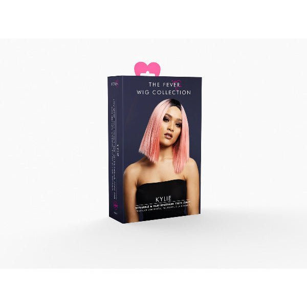 Fever Kylie Wig, Two Toned Blend, Coral Pink - Adult Weekender