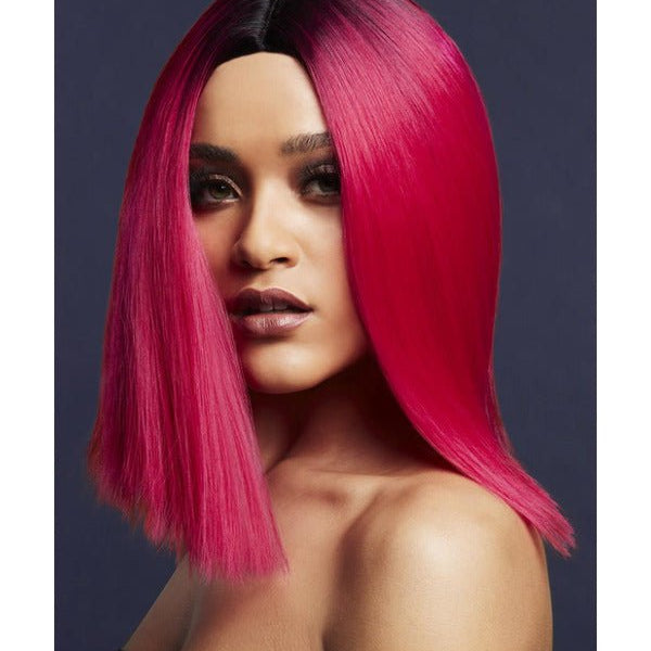 Fever Kylie Wig, Two Toned Blend, Magenta Pink - Adult Weekender