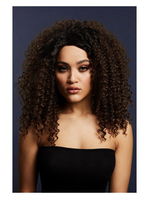 Fever Lizzo Wig, Dark Brown - Adult Weekender