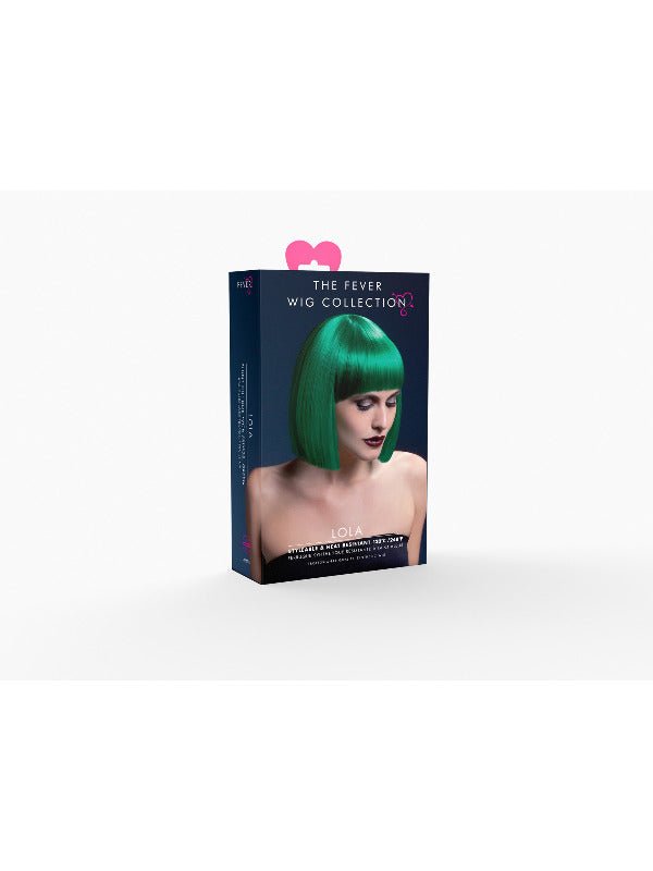 Fever Lola Wig, Green - Adult Weekender