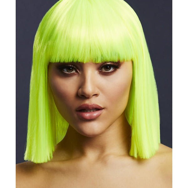 Fever Lola Wig, Neon Lime - Adult Weekender