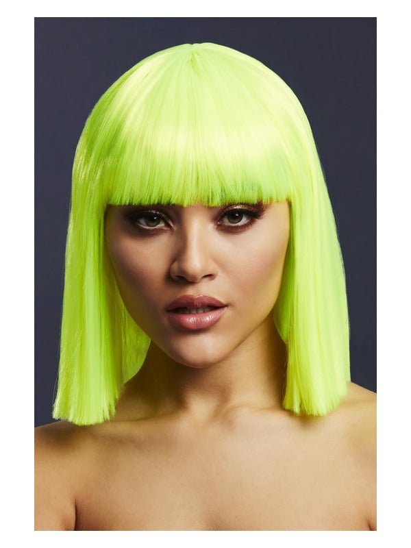 Fever Lola Wig, Neon Lime - Adult Weekender