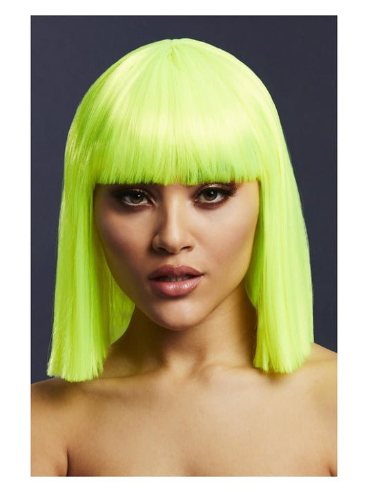 Fever Lola Wig, Neon Lime - Adult Weekender