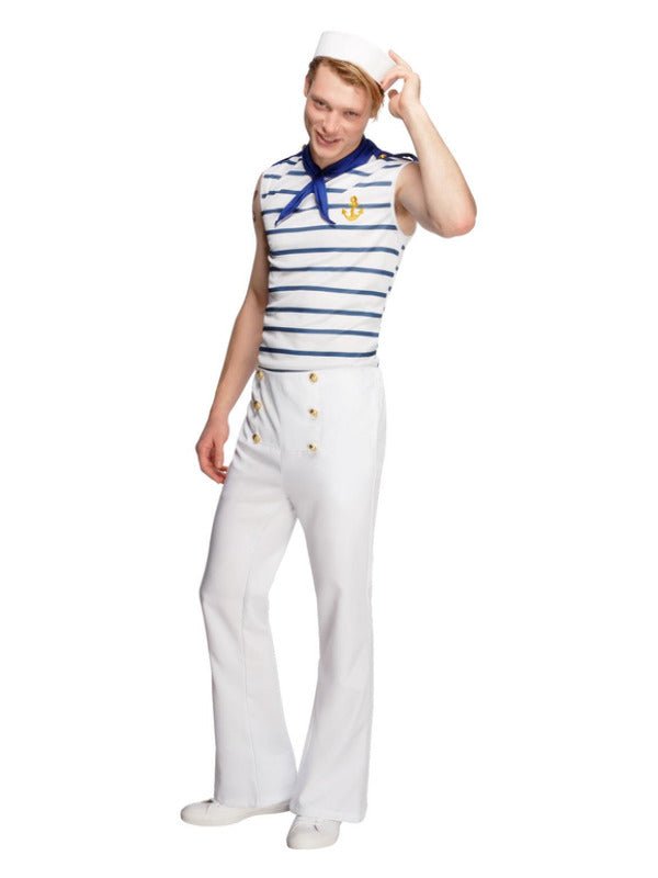 Fever Male French Sailor Costume, White - Adult Weekender