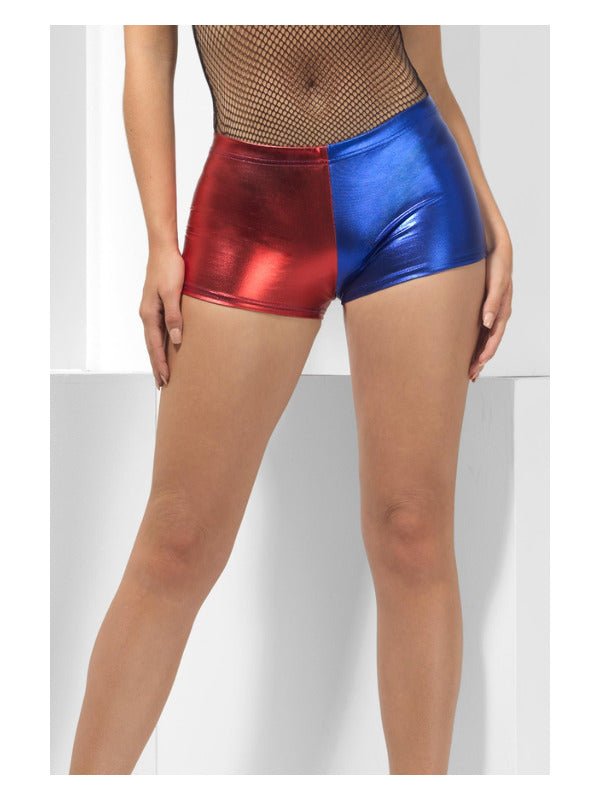 Fever Miss Jester Whiplash Shorts, Red &amp; Blue - Adult Weekender