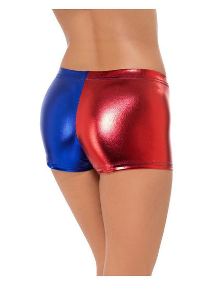 Fever Miss Jester Whiplash Shorts, Red & Blue - Adult Weekender