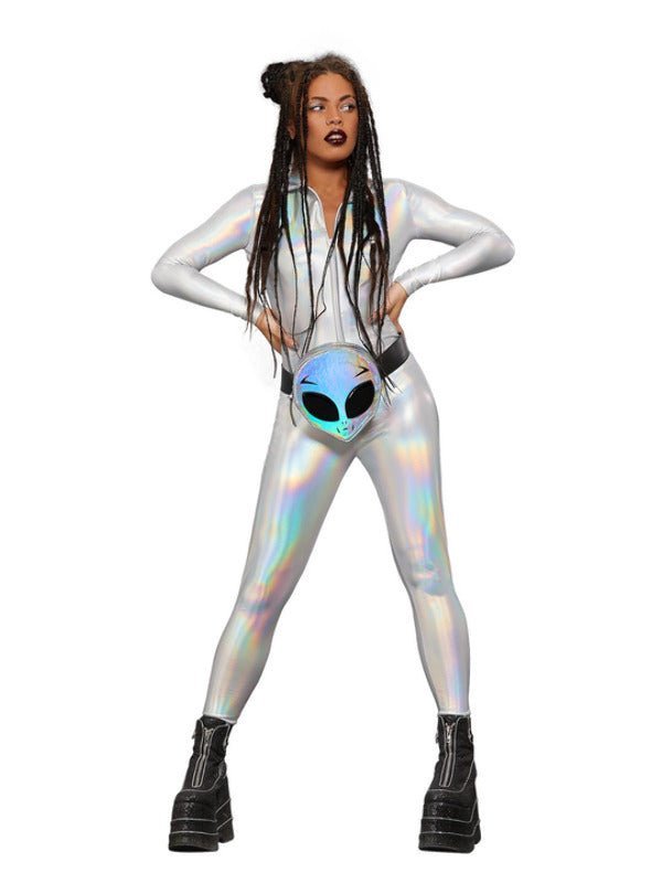 Fever Miss Whiplash Mirror Holographic Costume - Adult Weekender