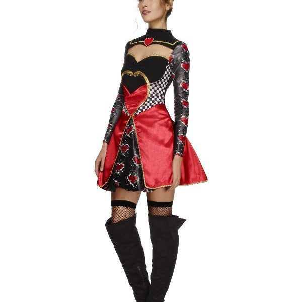Fever Queen Of Hearts Costume, Black - Adult Weekender