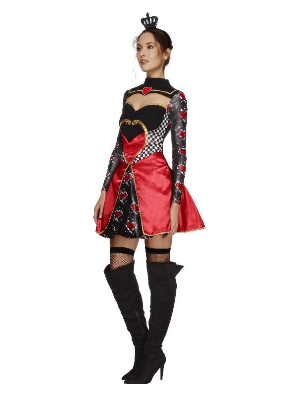 Fever Queen Of Hearts Costume, Black - Adult Weekender