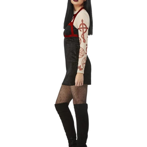 Fever Satanic Witch Costume, Black - Adult Weekender