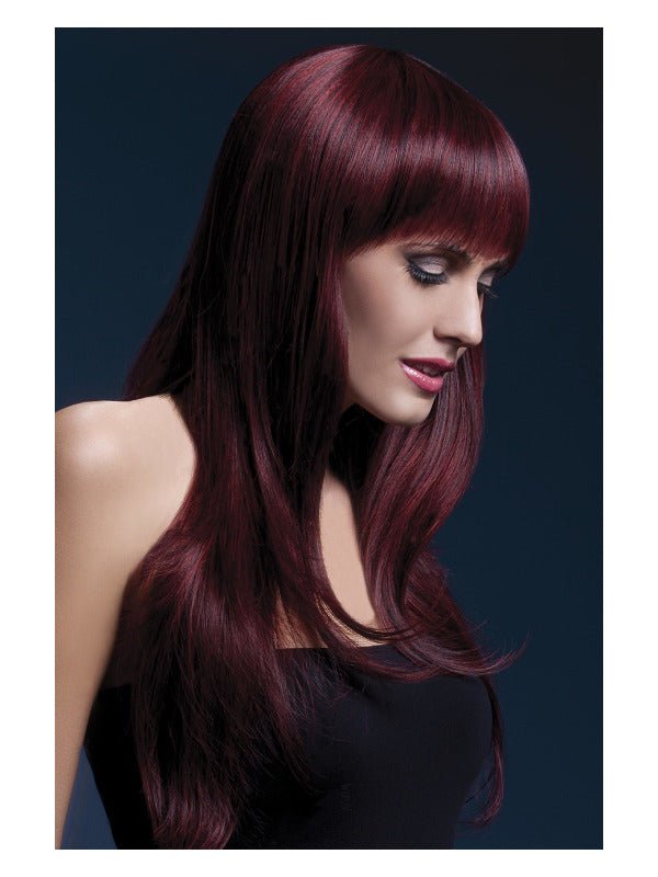 Fever Sienna Wig, Black Cherry - Adult Weekender