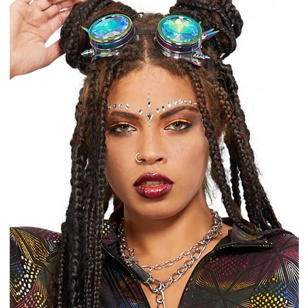 Fever Studded Rainbow Festival Goggles - Adult Weekender
