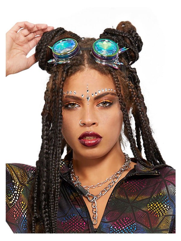 Fever Studded Rainbow Festival Goggles - Adult Weekender
