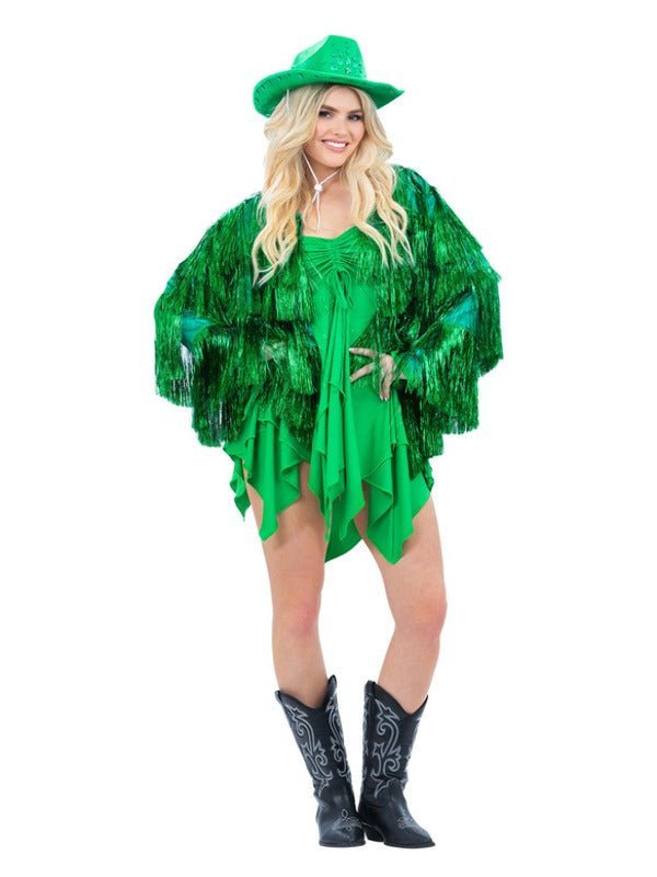 Fever Tinsel Festival Jacket, Green - Adult Weekender